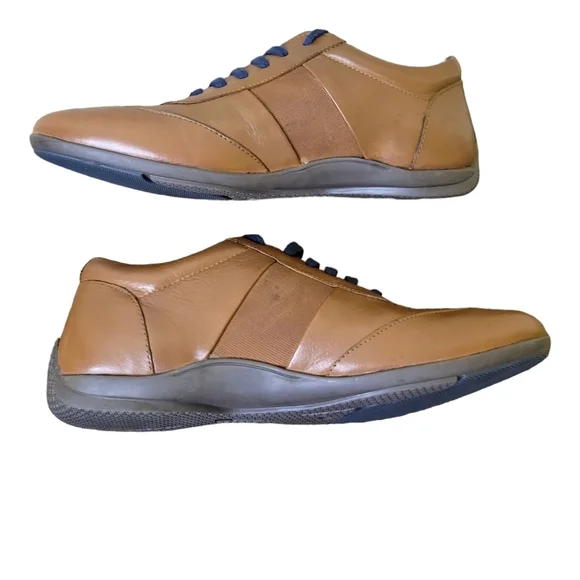 Carlos by Carlos Santana Fleetwood Low Top Brown Sneakers sz 8.5 - Picture 4 of 9